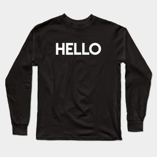 Hello/Goodbye (white) Long Sleeve T-Shirt